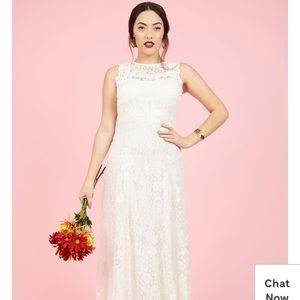 White Lace Modcloth Dress