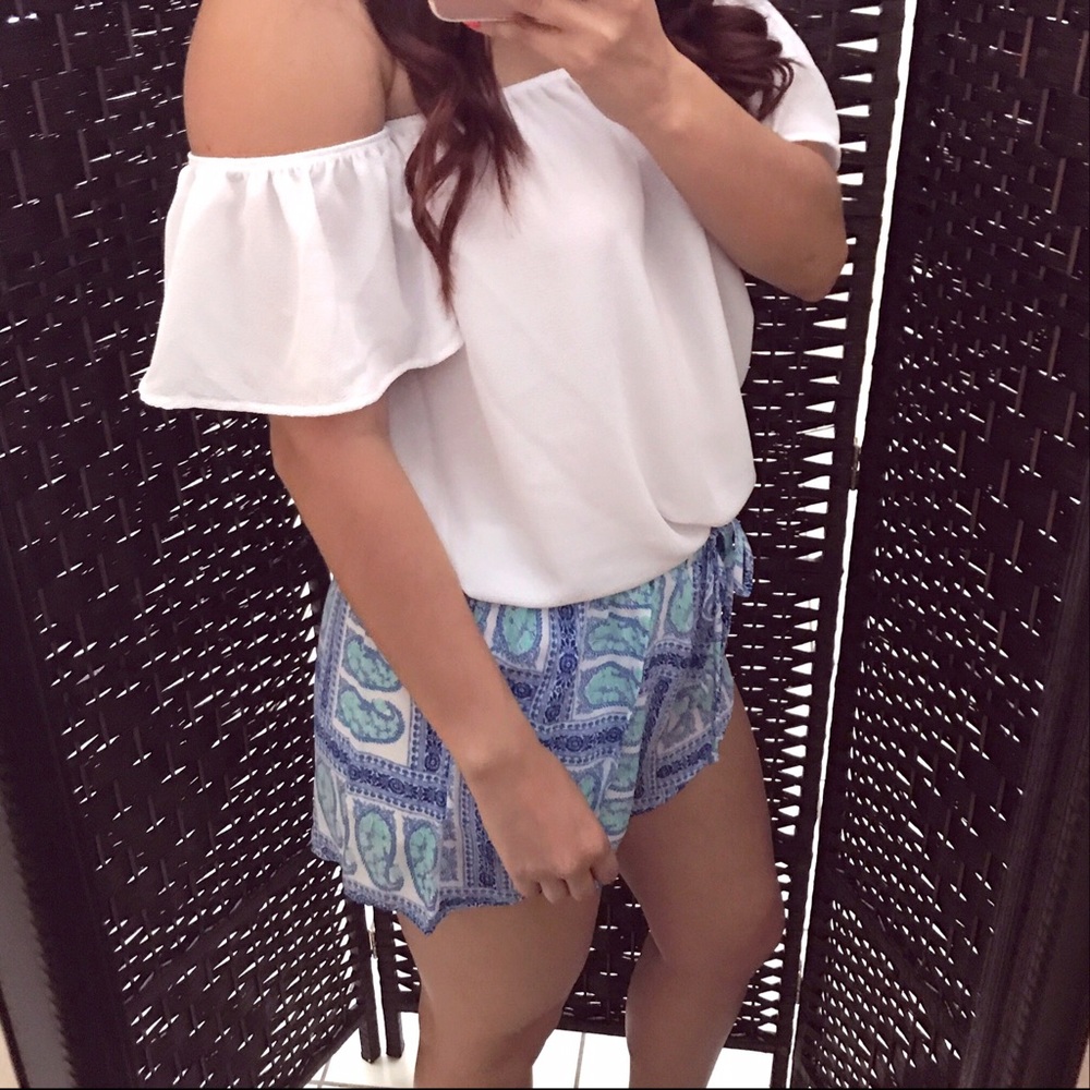 LAST CHANCE 🎆 "LILY" Printed High Waisted Shorts - Picture 3 of 3
