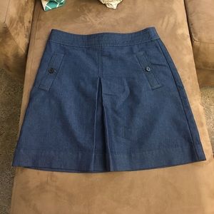 Loft denim mini skirt