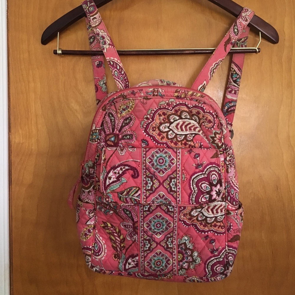 Reserved . Vera Bradley pink flora back pack