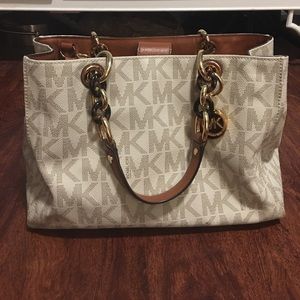 Michael Kors White Satchel
