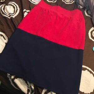 Pink and blue Cassie skirt