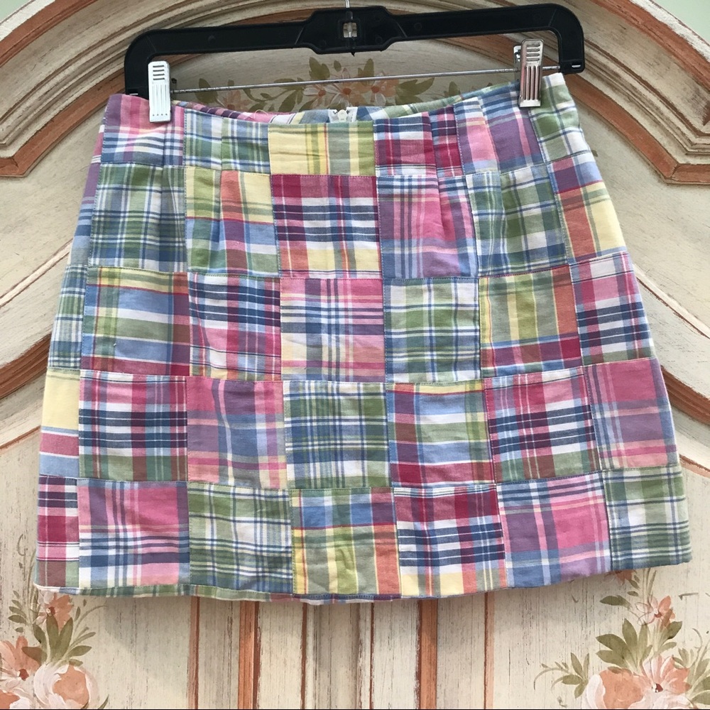 Madras Plaid Skirt Size 2