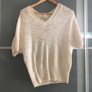 Alpaca/wool short sleeve sweater