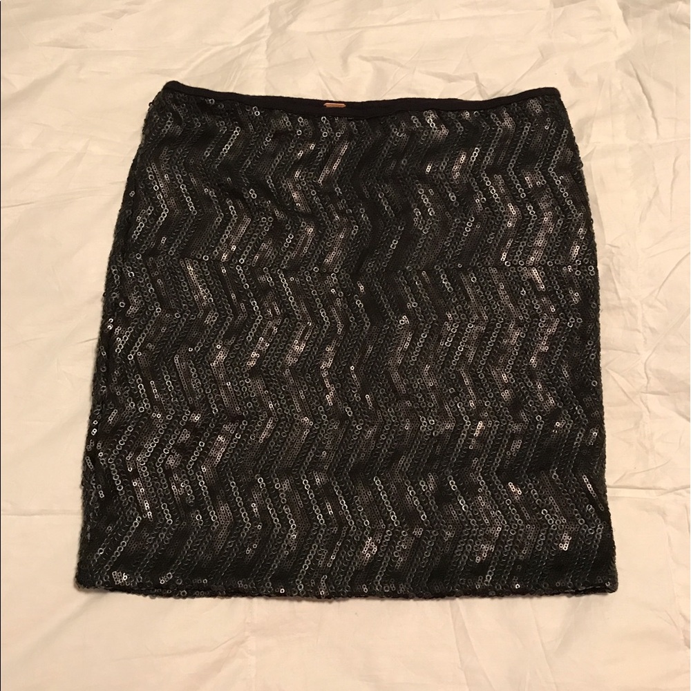 Free people sequin pencil skirt