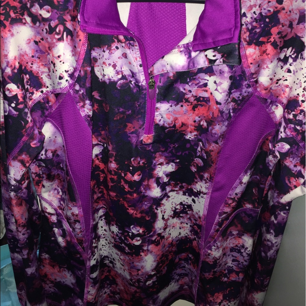 Floral Print Athletic Jacket