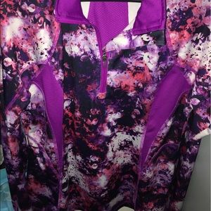 Floral Print Athletic Jacket