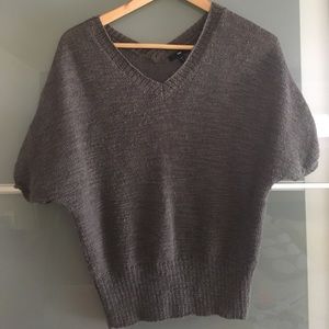 Alpaca/wool short sleeve sweater