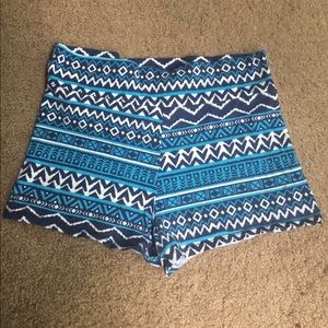 Blue stretch shorts