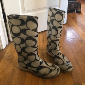 Coach rain boots
