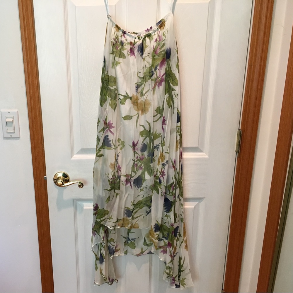 Betsy Moss Strapless high low dress