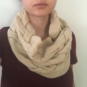 Lafayette 148 Cashmere Braided Snood Scarf