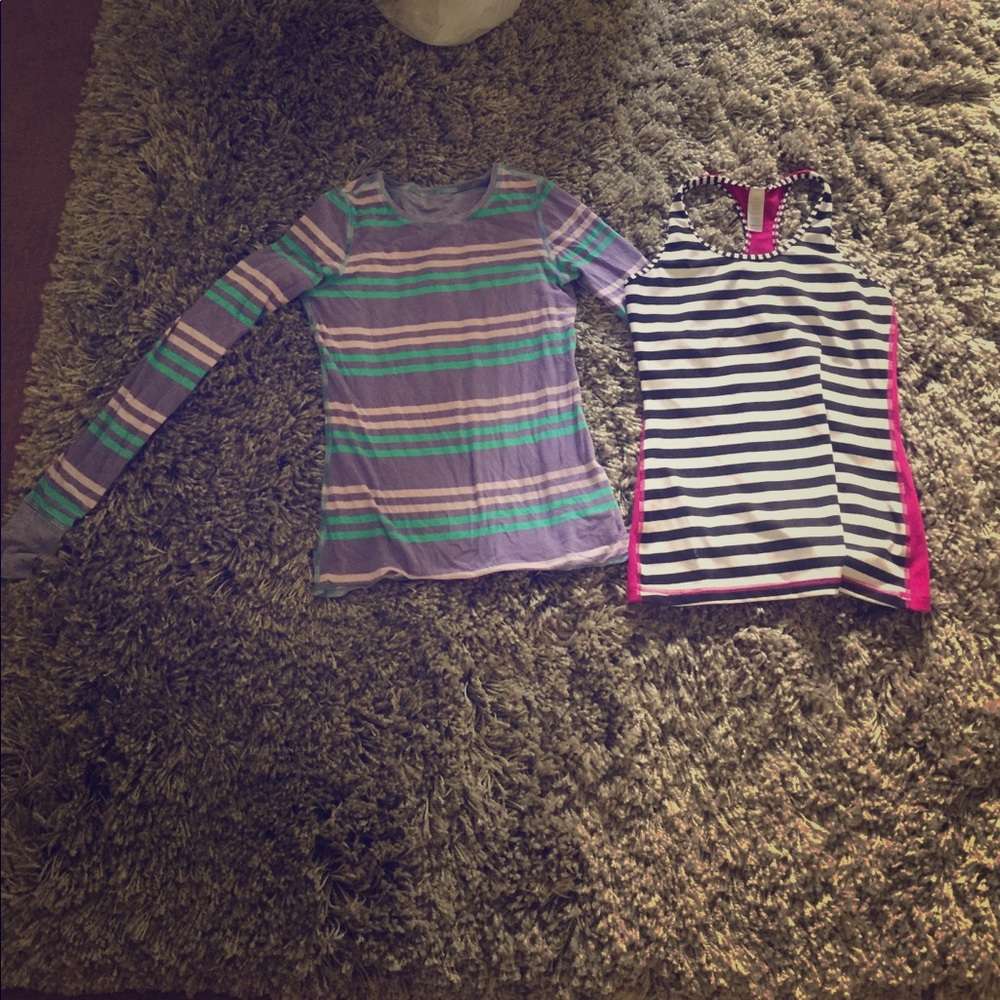 ivivva athletica tank top and reversible shirt