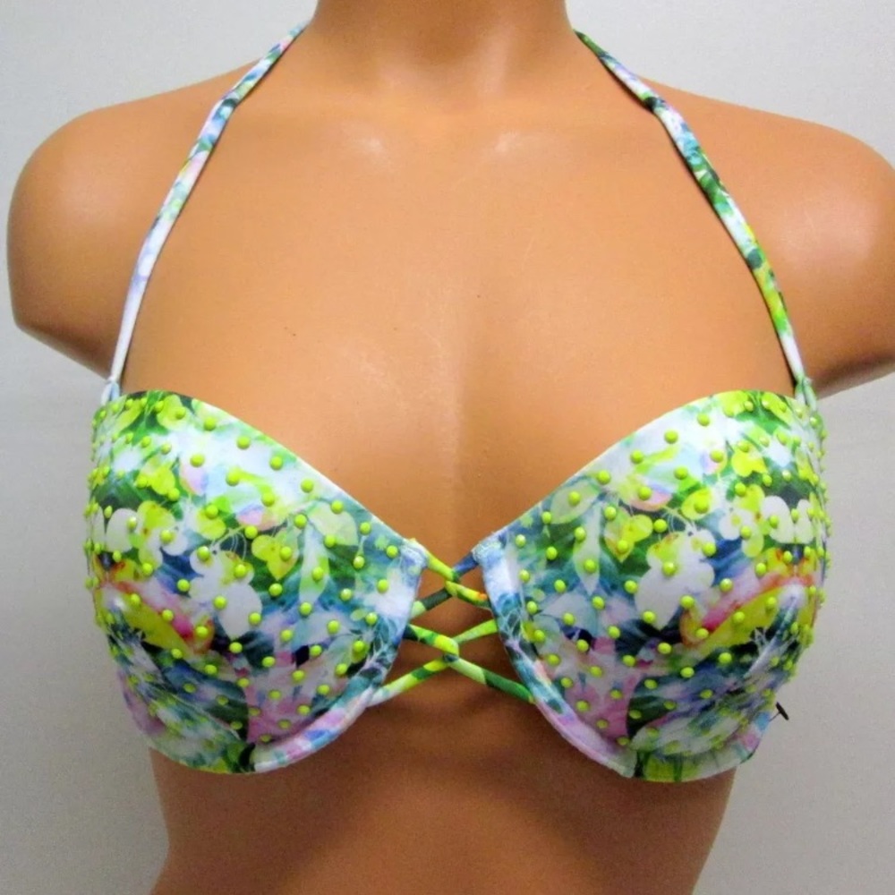 VS Strapless Floral Swimsuit Top