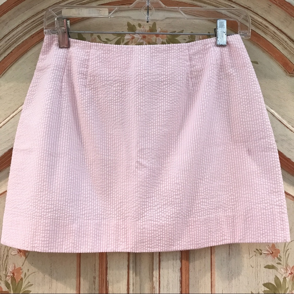 Seersucker Plaid Skirt