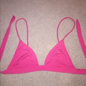 coral/red bikini top