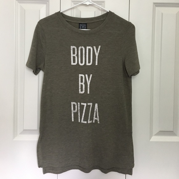 Modern Lux Tops - Body By Pizza soft slouchy tee