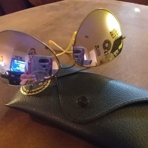 Lilac Flash Aviators Ray-bans Authentic