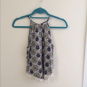 H&M Halter floral tank top!