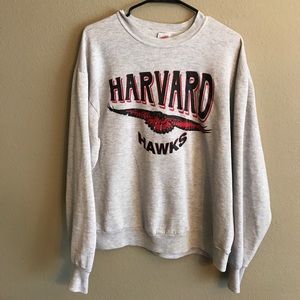 Vintage Harvard Hawks Sweatshirt
