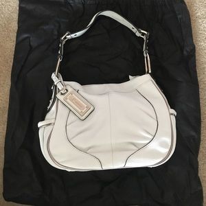 REDUCED! white leather bag