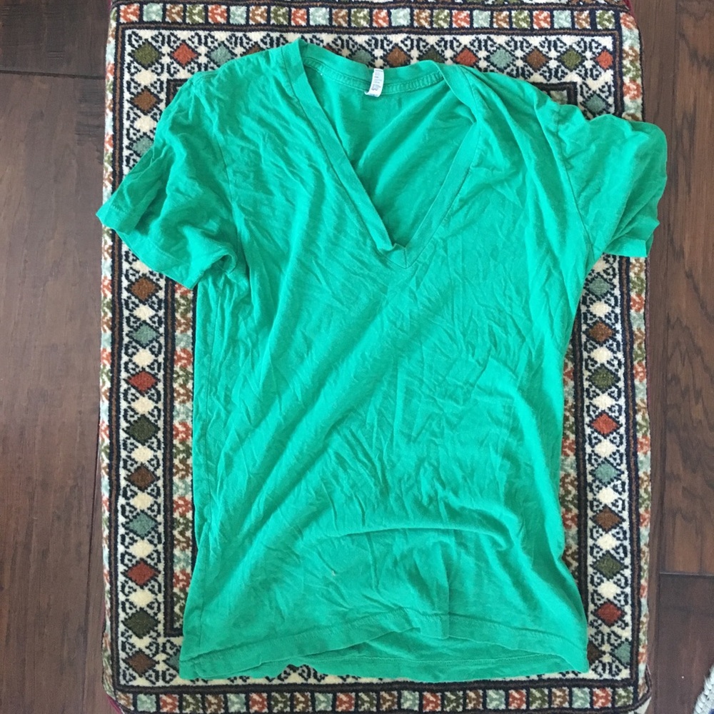 american apparel the summer shirt v neck