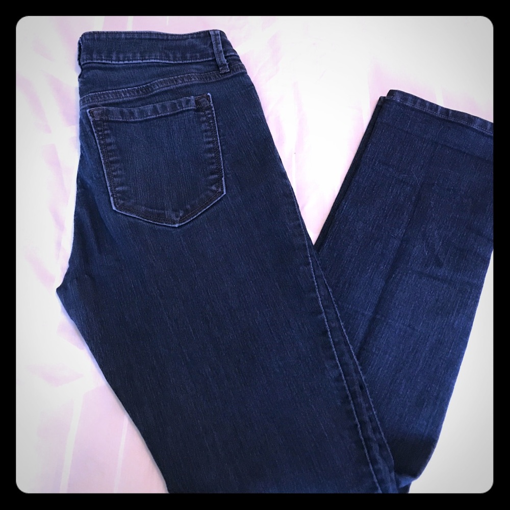 LOFT curvy straight fit jeans