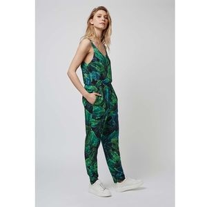 Top Shop palm print jumpsuit