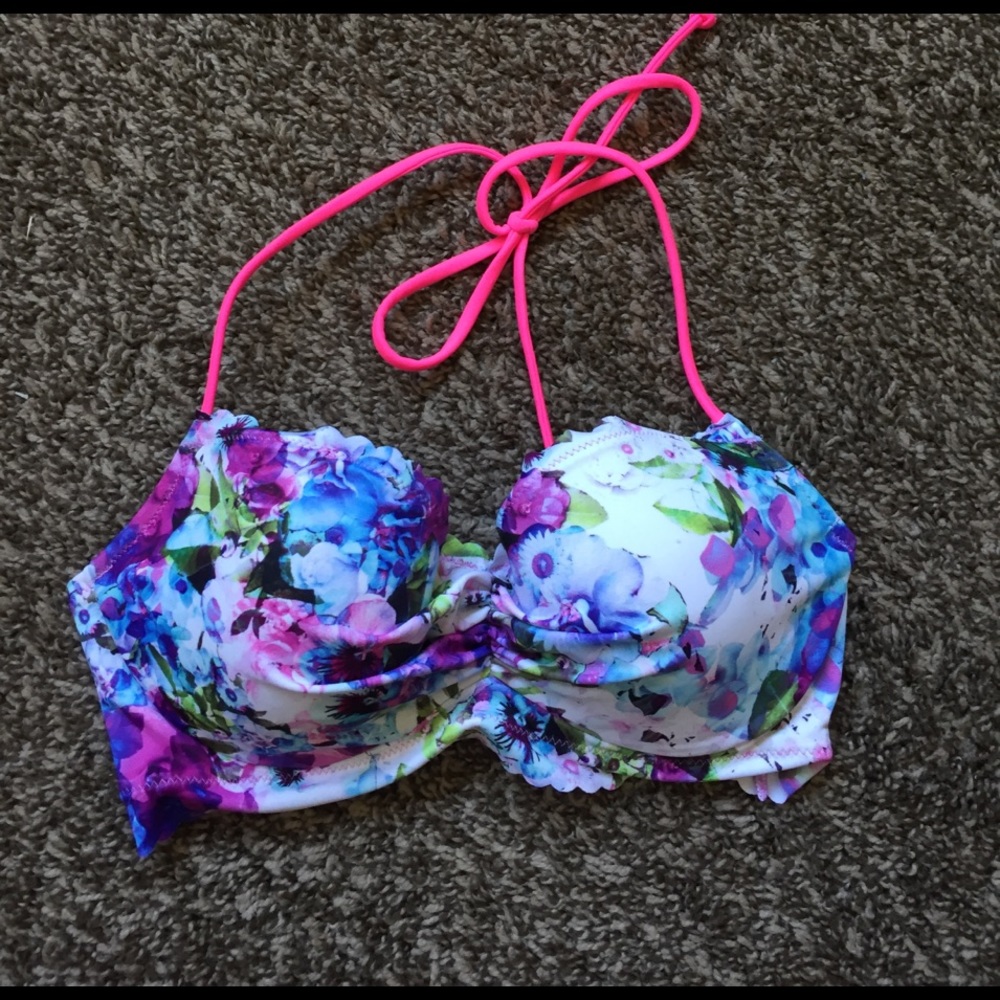Victoria's Secret floral bikini top