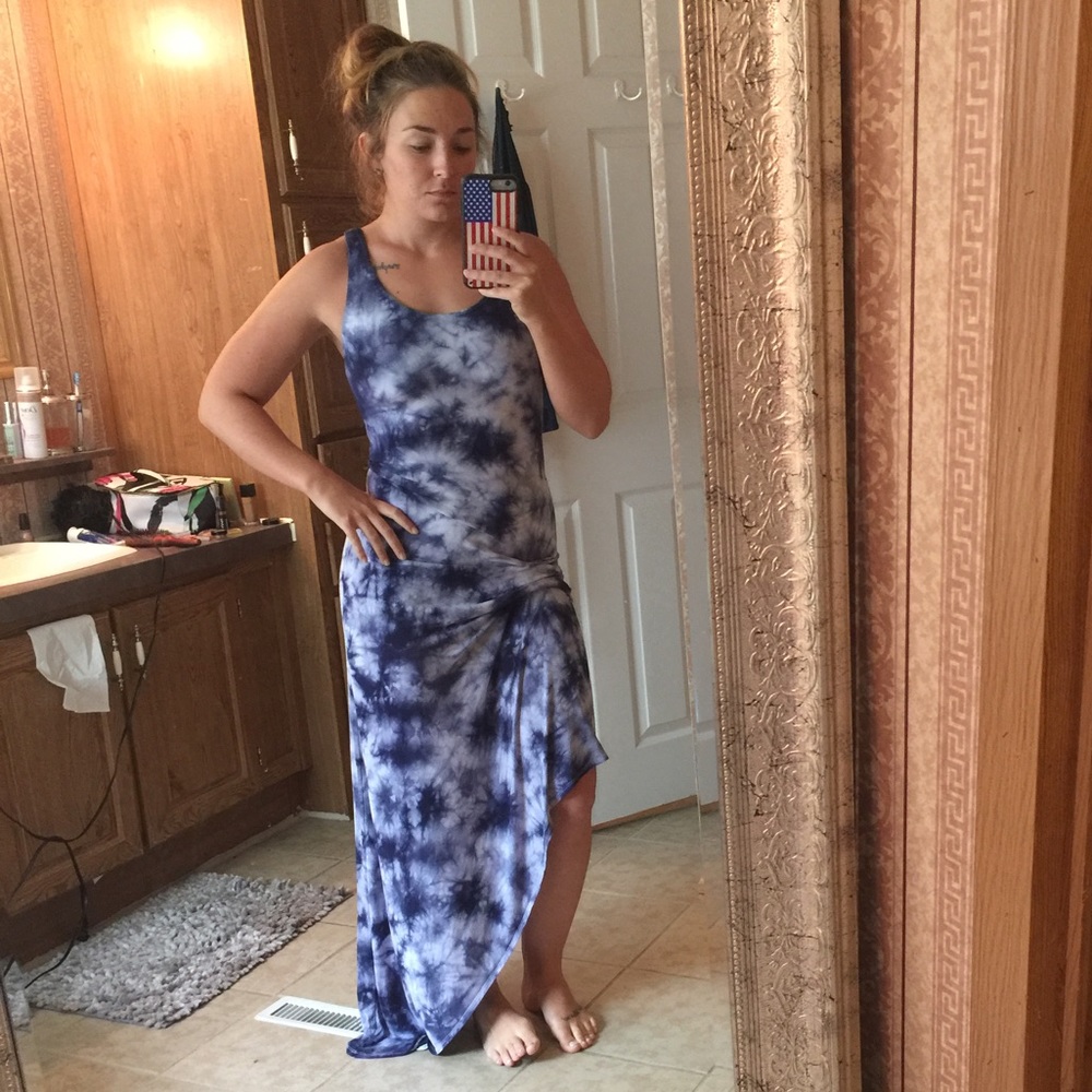 Tart asymmetrical maxi dress