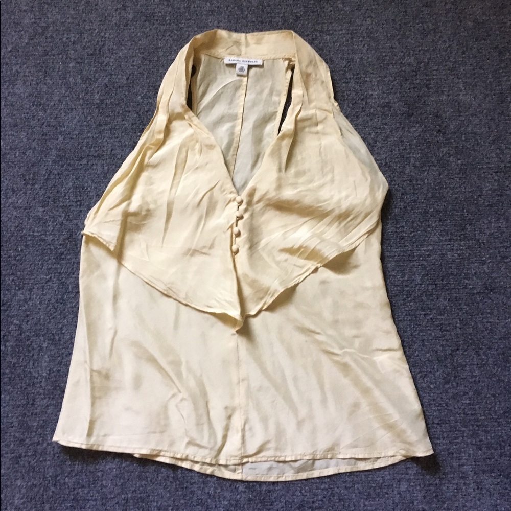 Banana Republic 100% silk racerback tank