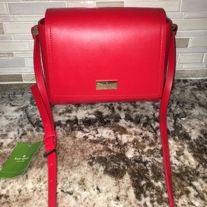 Red Kate Spade cross-body bag!