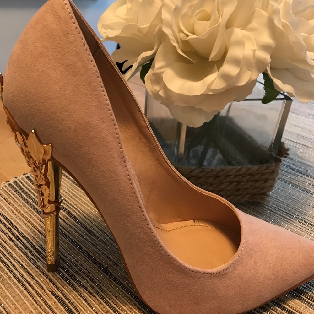 Blush and Gold heels