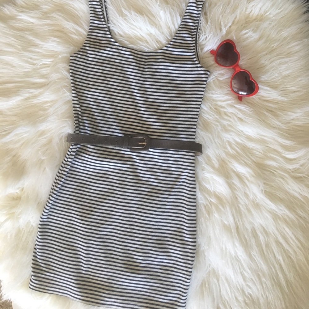 Striped Body Con Dress