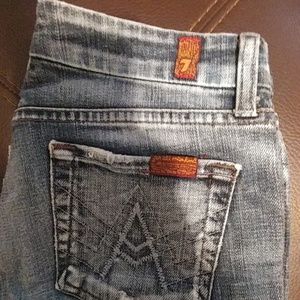 For all mankind 7 cropped jeans