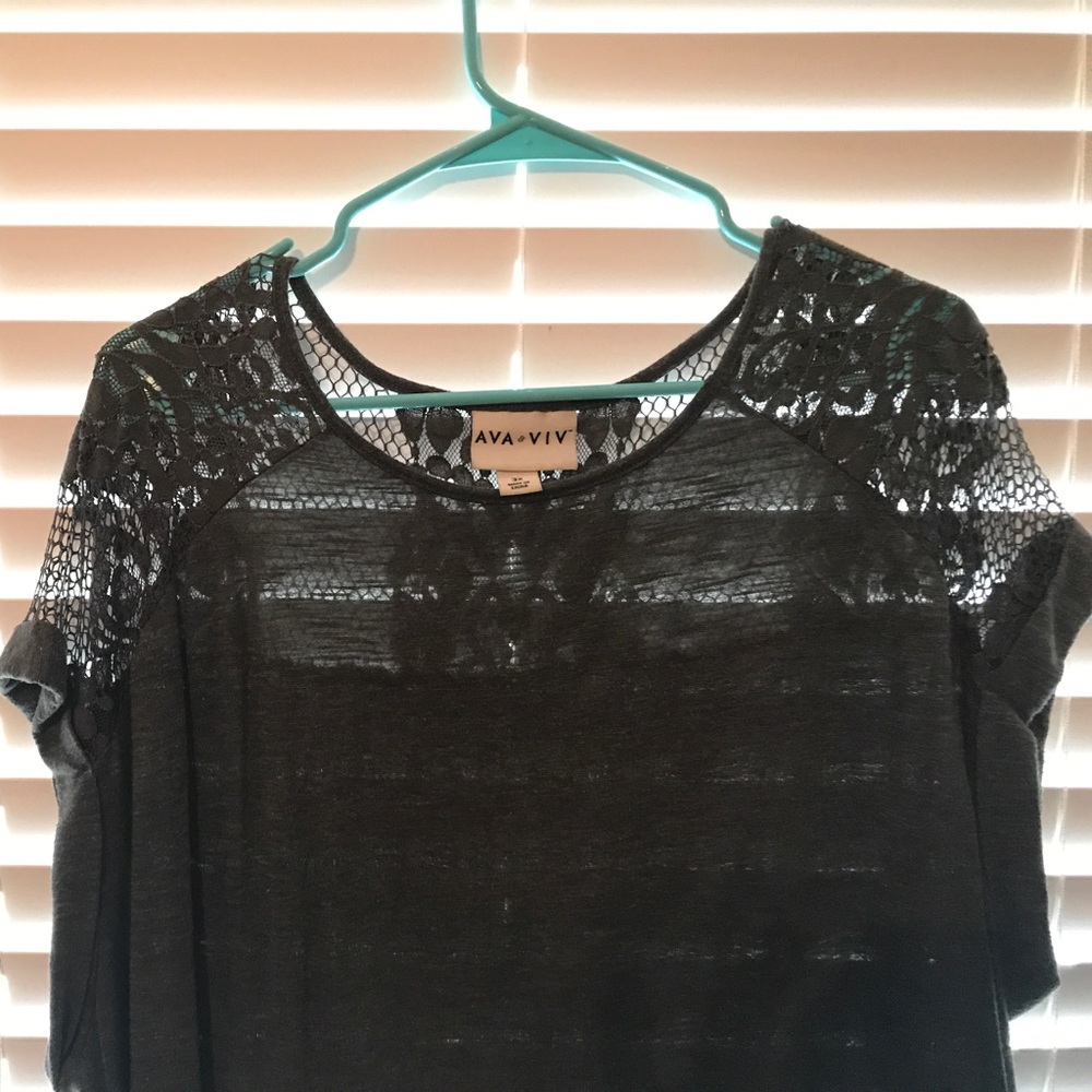 Olive Mesh blouse