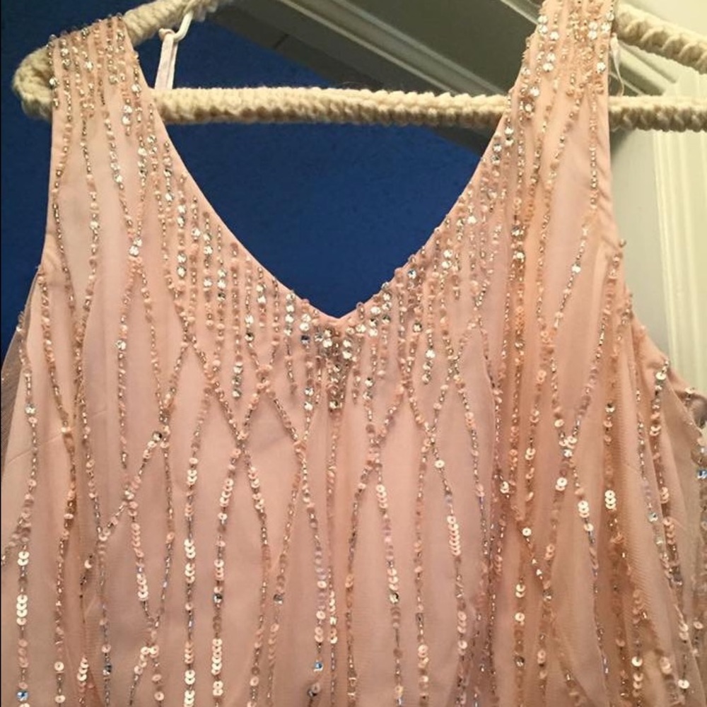 Adrianna Papell sequin floor length gown - Picture 4 of 6