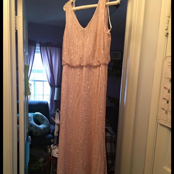 Adrianna Papell sequin floor length gown - Picture 2 of 6