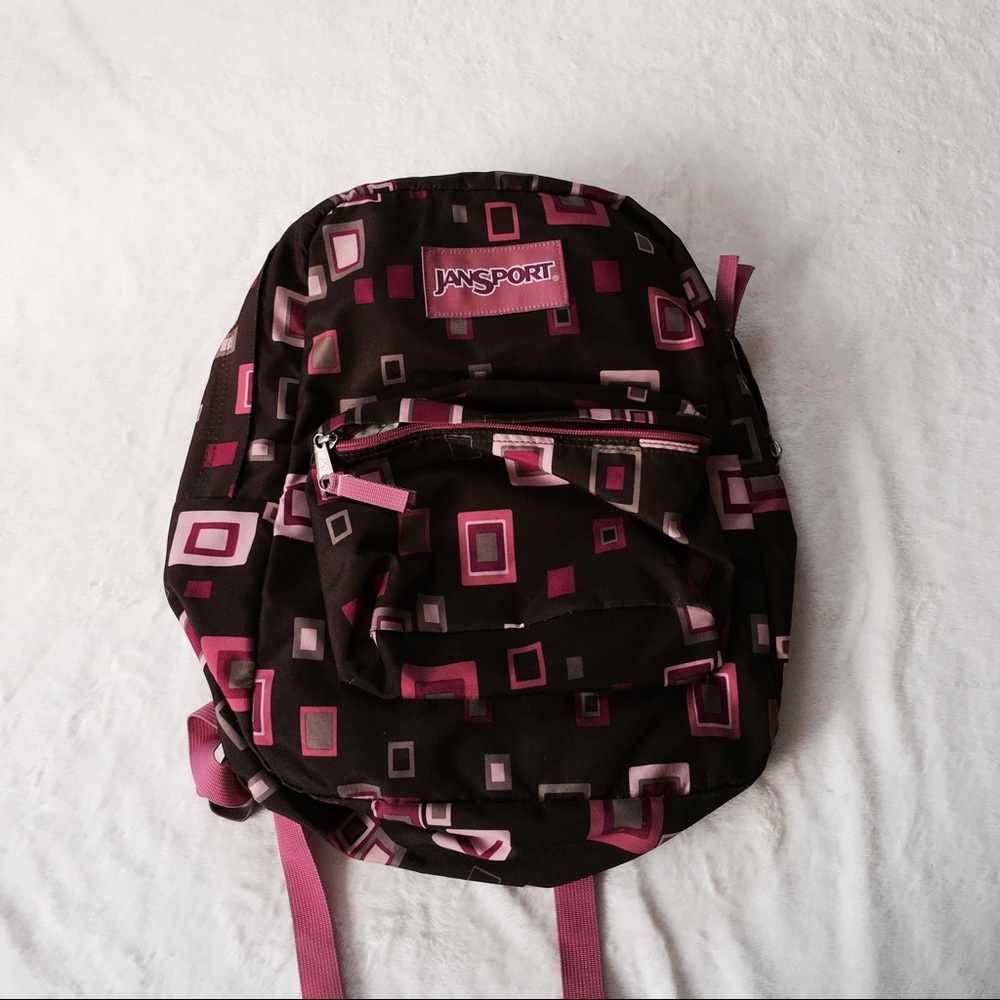 Jansport Pink Square Backpack
