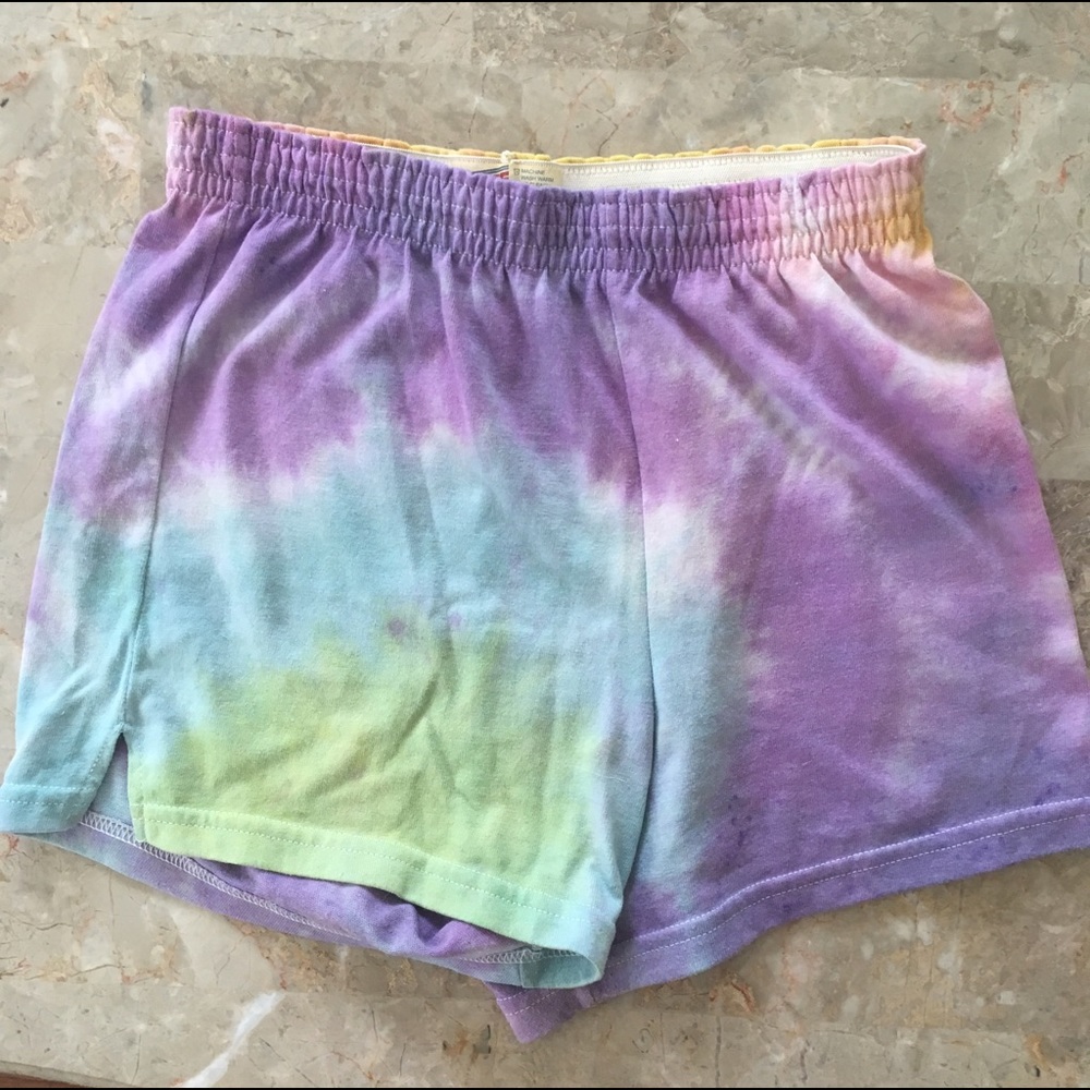 1 of a kind tie dye shorts