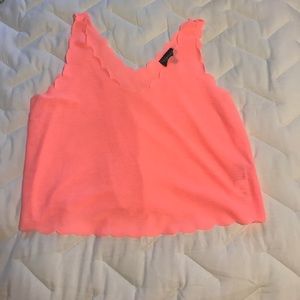 Pink topshop crop top