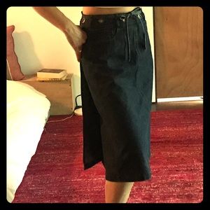 Denim warp skirt