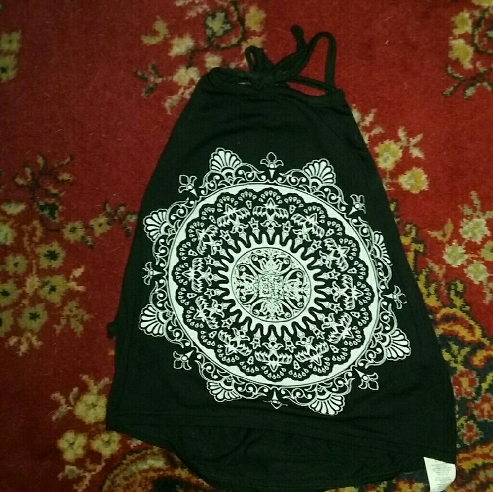 Boohoo halter top cropped boho