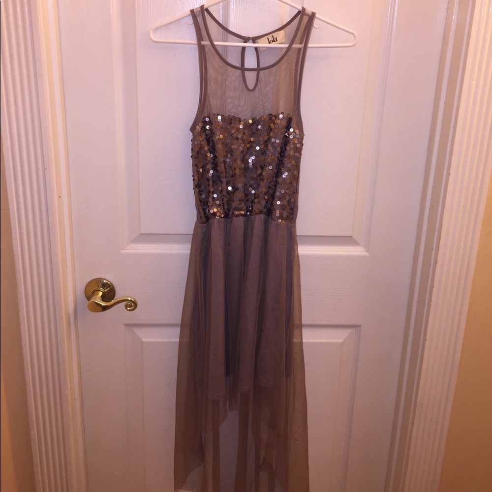 Lola High To Low Sequin Dress