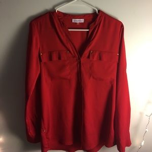 Red blouse