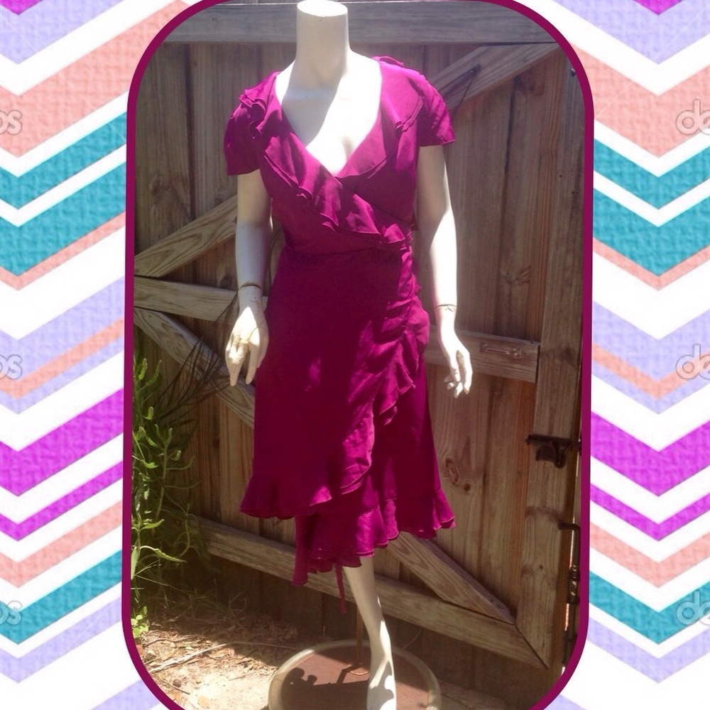 NWT Merona Purple Violet Wrap Dress 12