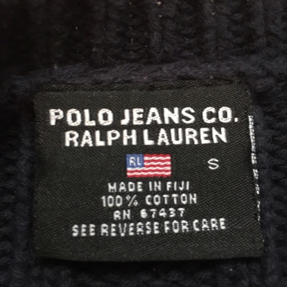 Vtg. Polo Jeans Co. Ralph Lauren Flag Logo Sweater - Picture 6 of 8