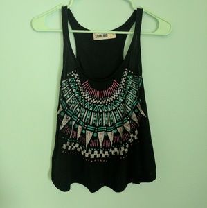 Native print tank top