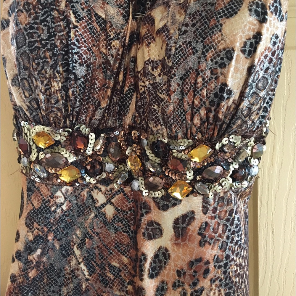 A beautiful leopard elegant dress