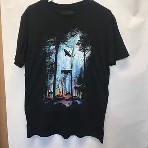 Shark forest graphic tee
